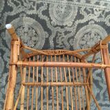 1960 rattan basket chair