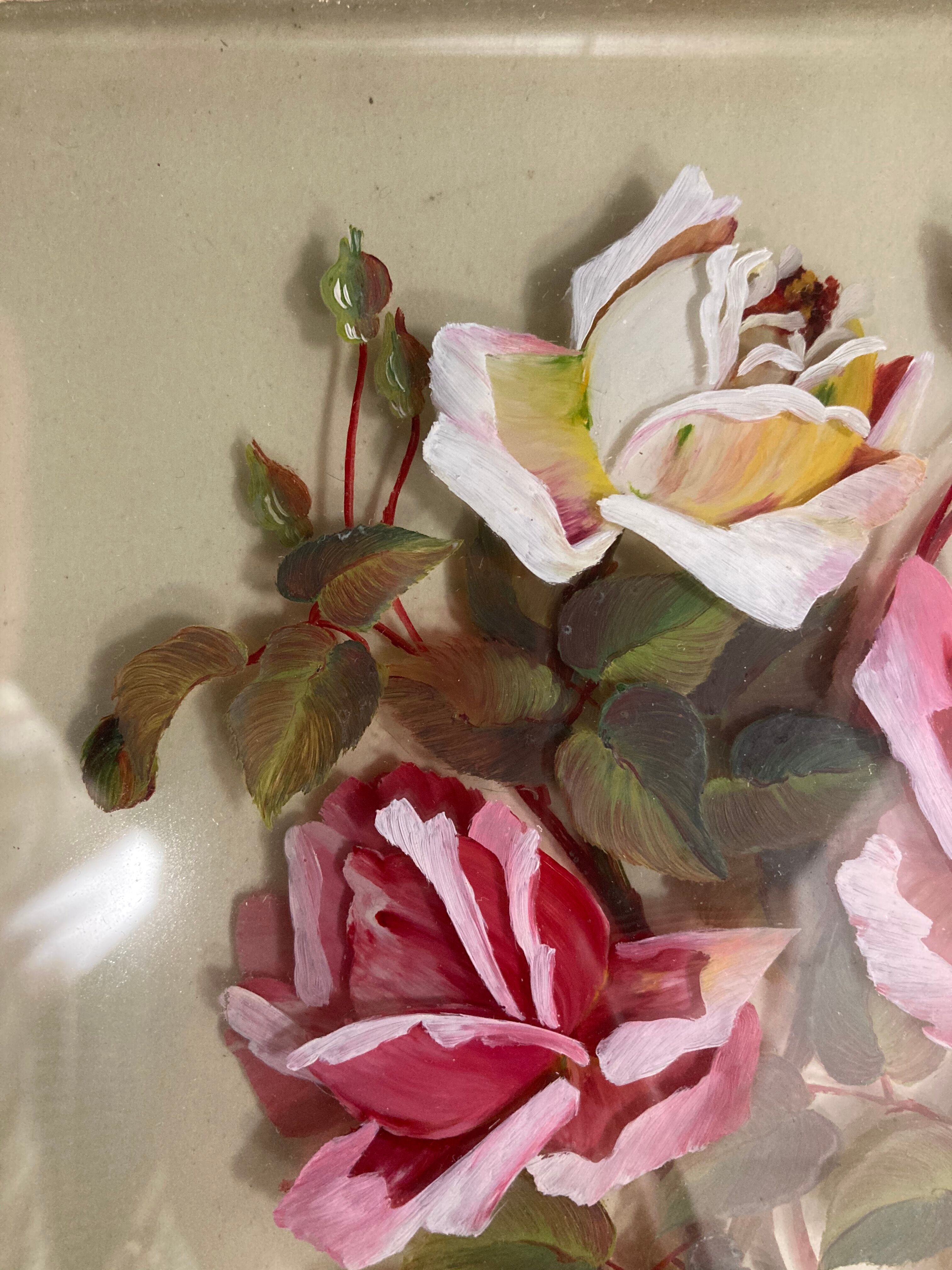 Vintage rose painting