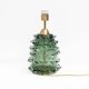 Paire de lampes de table en verre de Murano Rostrato vert