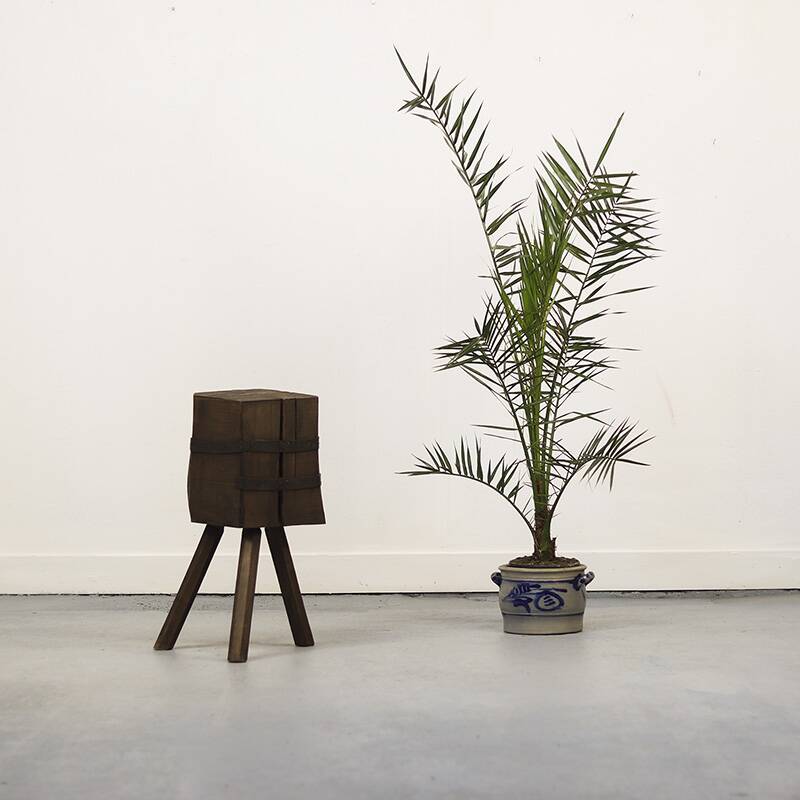 Old Wabi Sabi Primitive oak chopping block