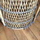 Vintage rattan and wicker bar with 2 stools – 1960s/70s