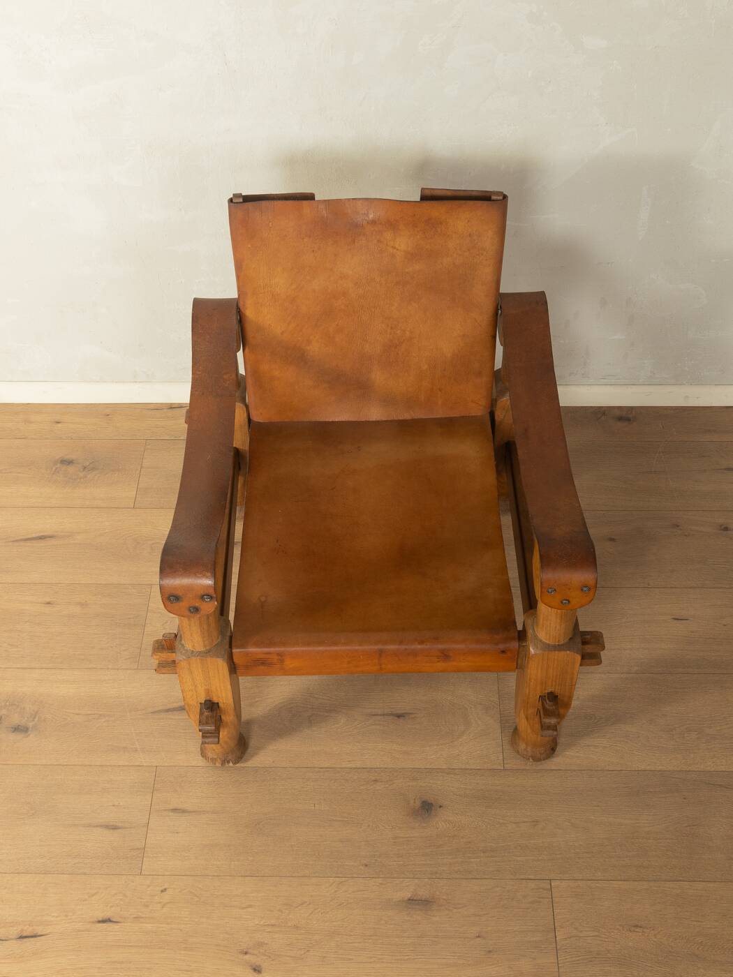 Brutalist Vintage Safari Armchair
