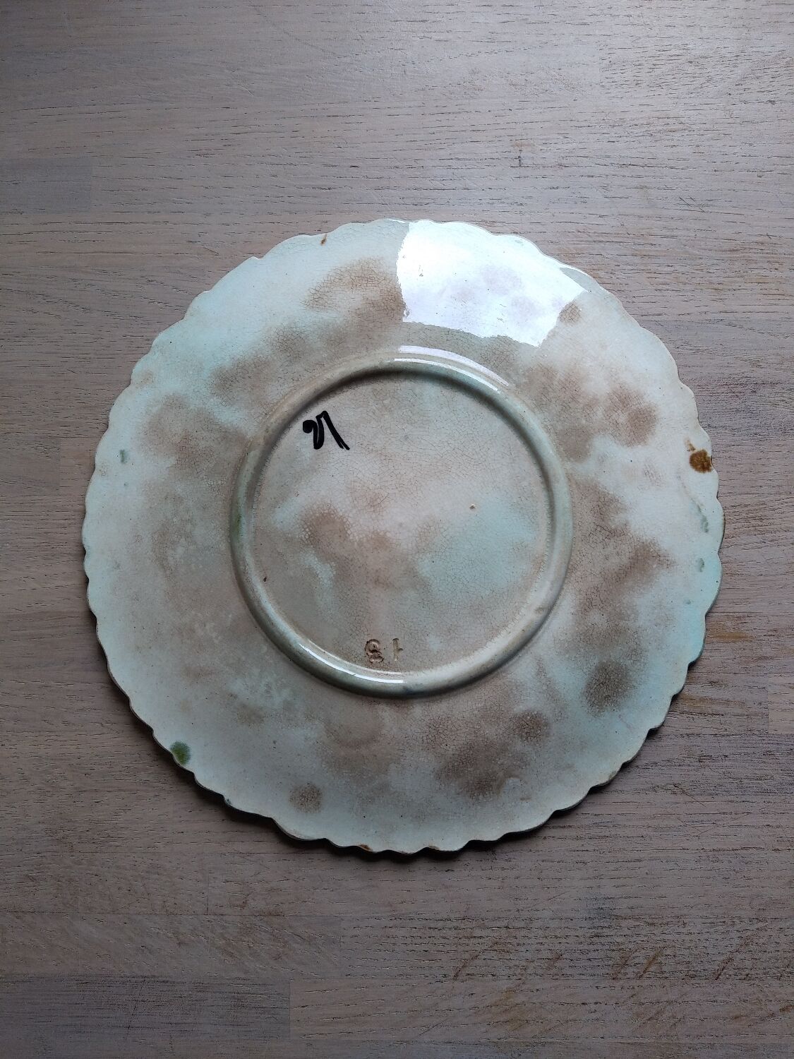 Assiette barbotine
