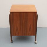 Commode/Chariot des années 60 en noyer