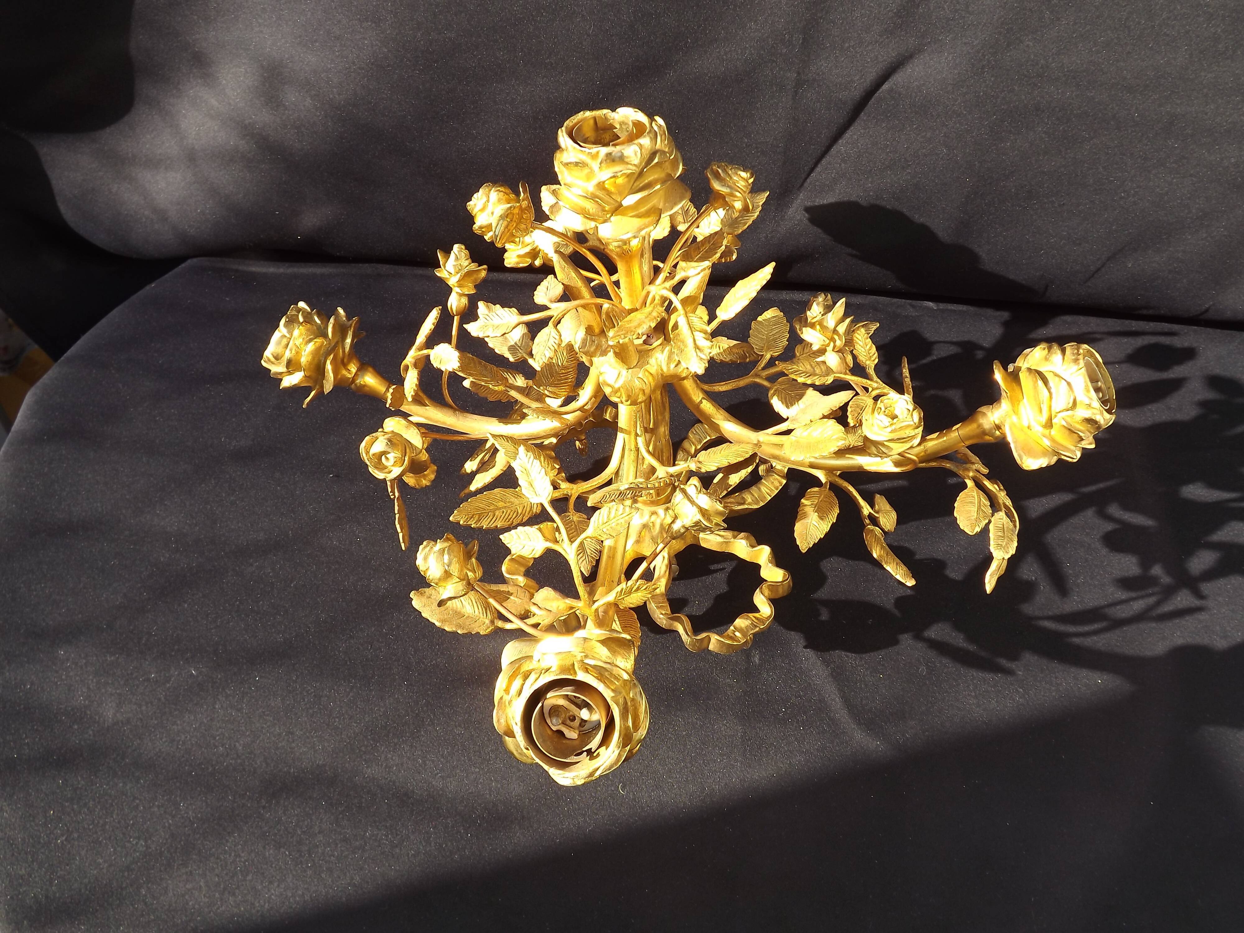 Bronze chandelier L XVI