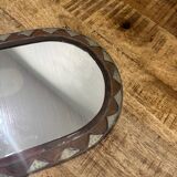 Vintage brass mirror