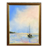 English School of the 20th century oil on panel depicting a navy (A)