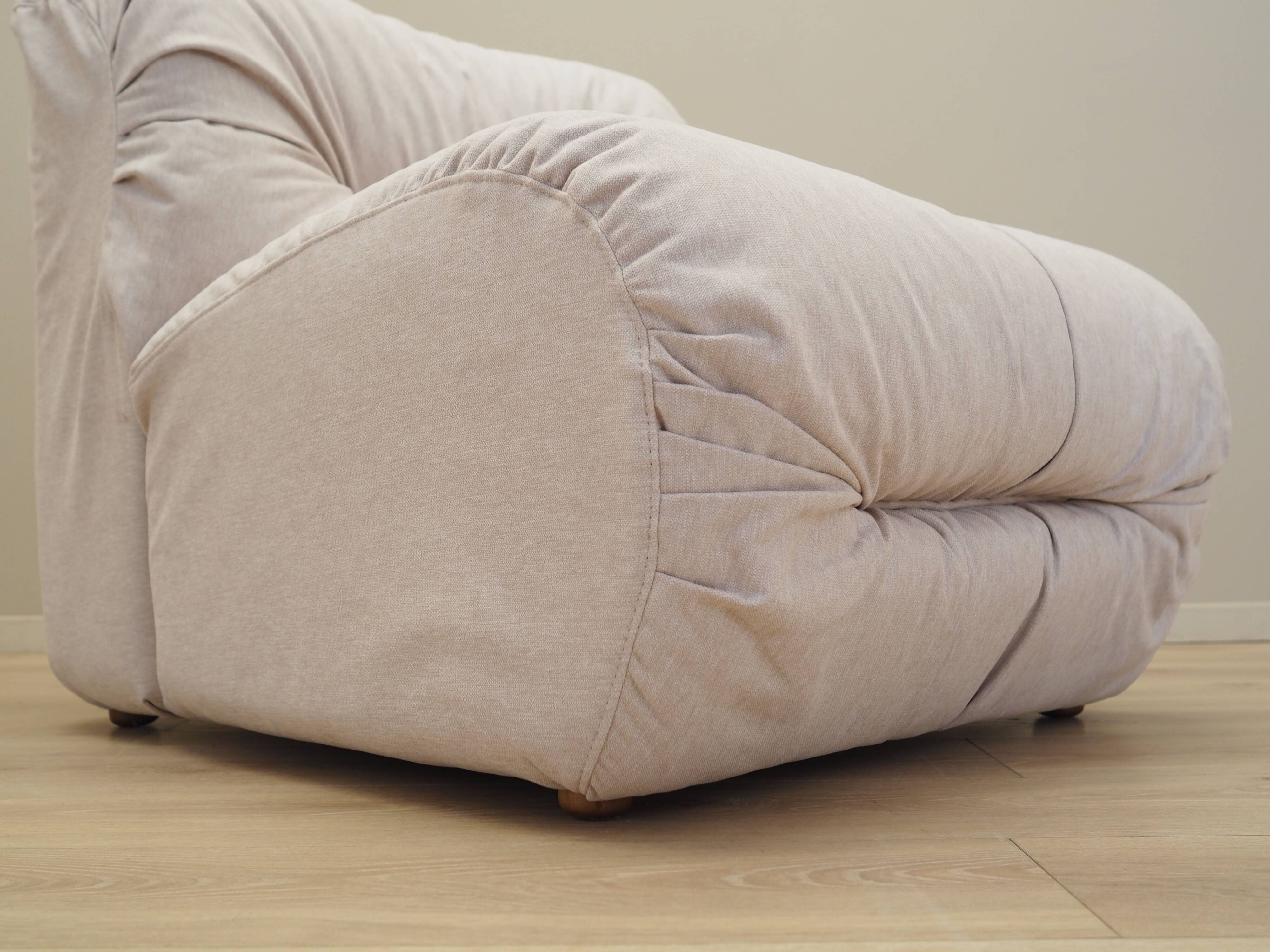 Beige armchair, Italian design, 1970s, production: Italy
