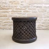 Bamileke African Art wooden coffee table / stool