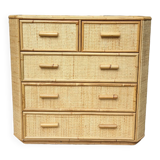 Commode en rotin