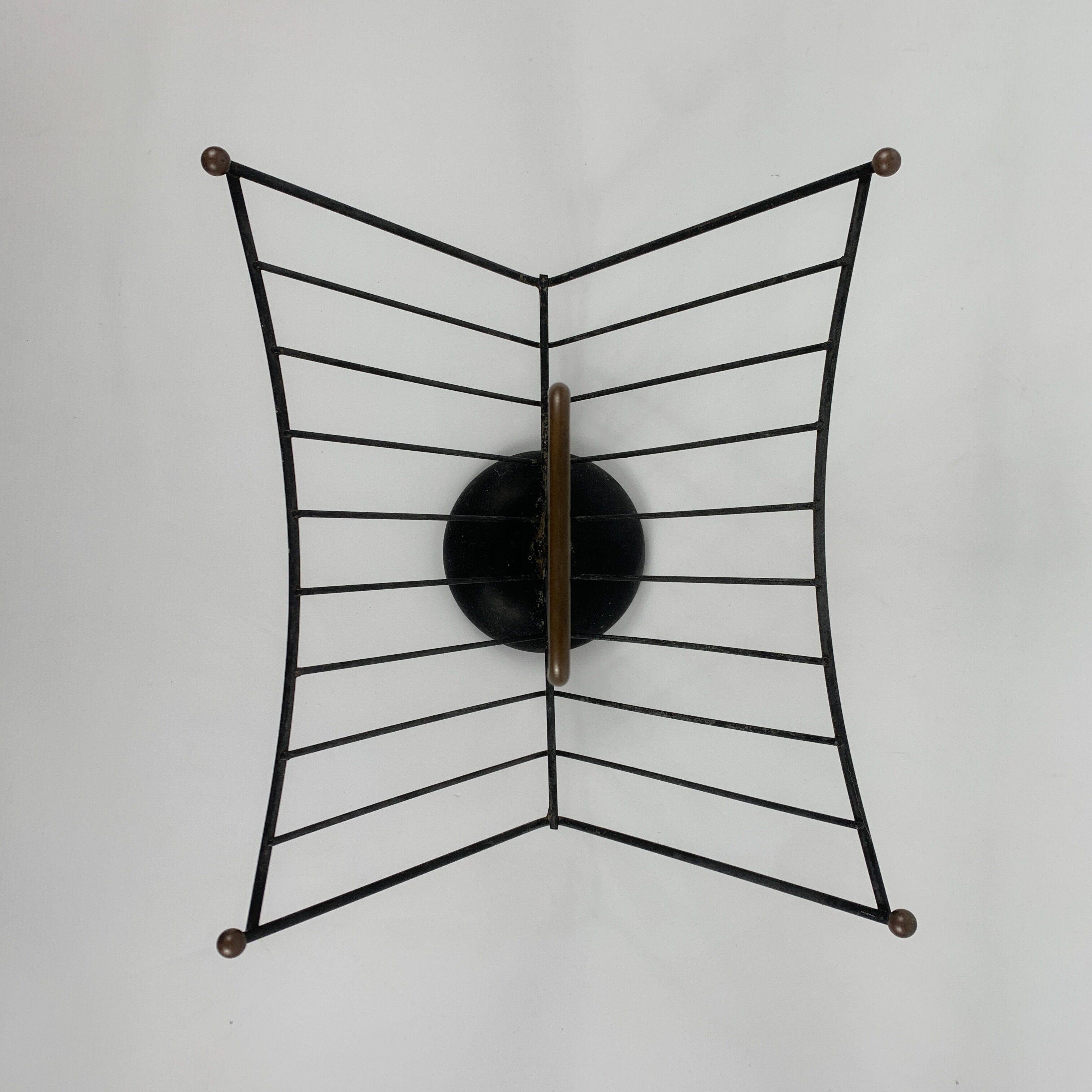 Magazine door Iron enhanced with vintage brass style 1950 1960