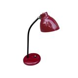 Burgundy desk lamp, A-23, 1960s.