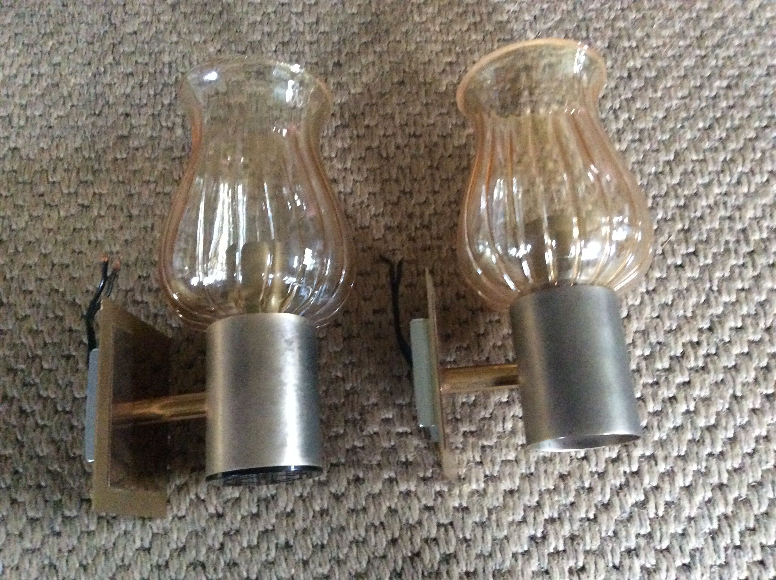 Pair of vintage wall lamps