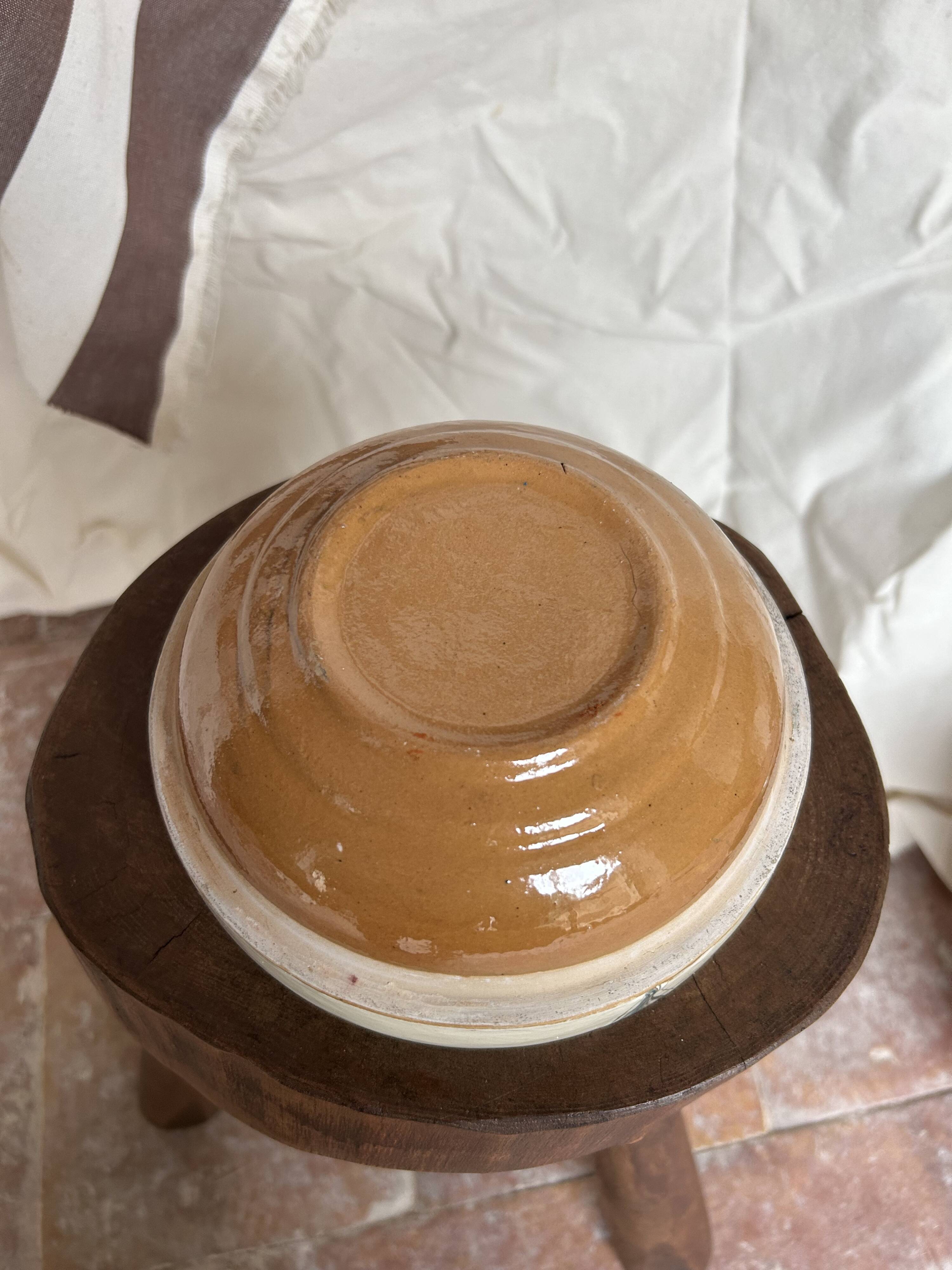 Painted terracotta bowl