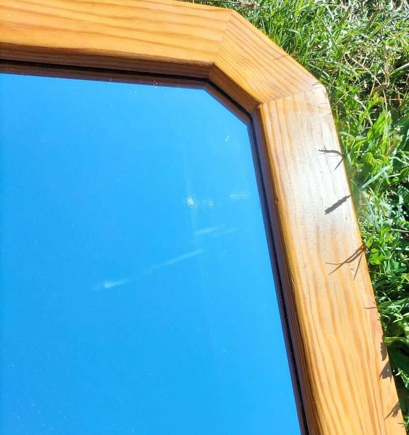 Miroir en pin vintage