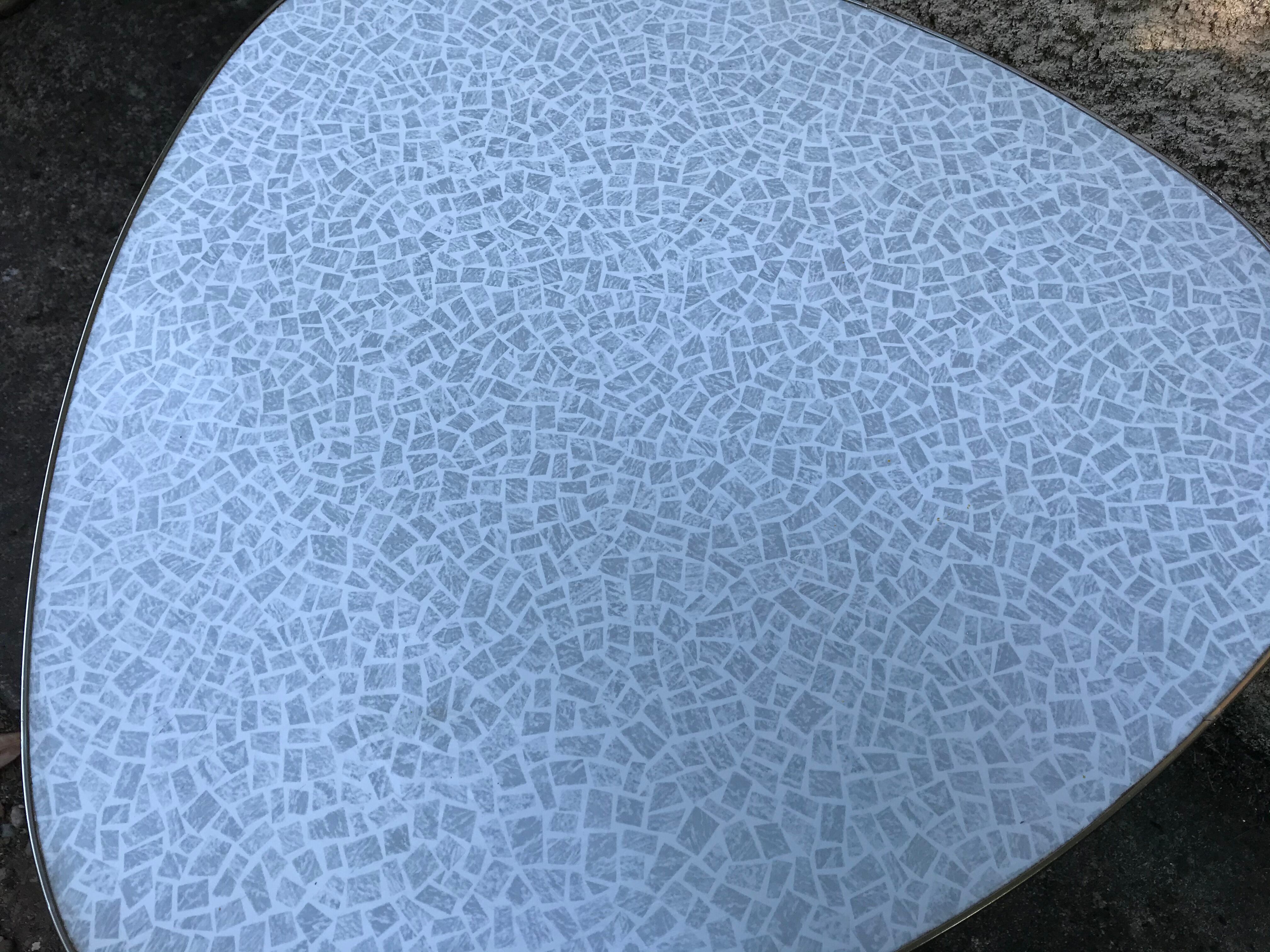 Free-form vintage tripod coffee table