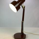 Table lamp in brown lacquered metal, of Danish design from the 1970s