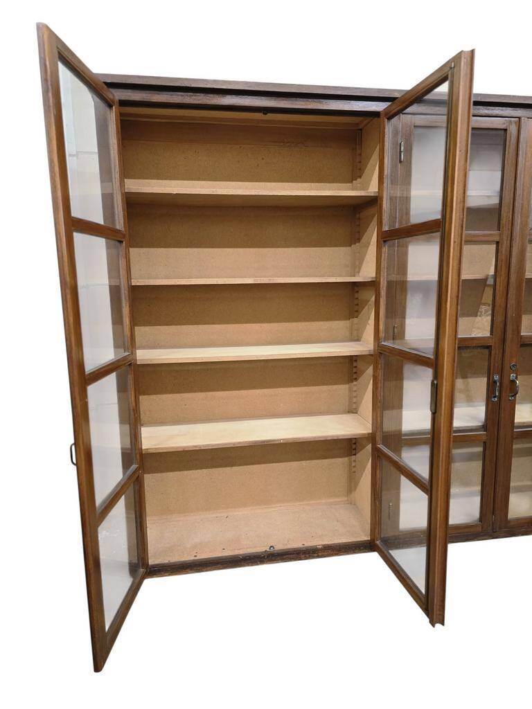 XL vintage display cabinet / laboratory cupboard / bookshelf