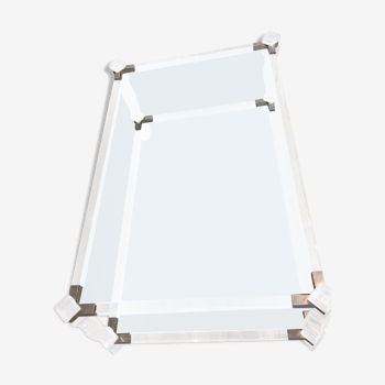 Glass and plexiglass coffee table