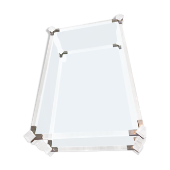 Glass and plexiglass coffee table