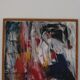 Original Swedish Oil on Canvas – “Abstract” by KB – Vintage & Framed  49 ×