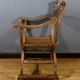 Dagobert armchair in walnut, Medieval style – Late 19th century