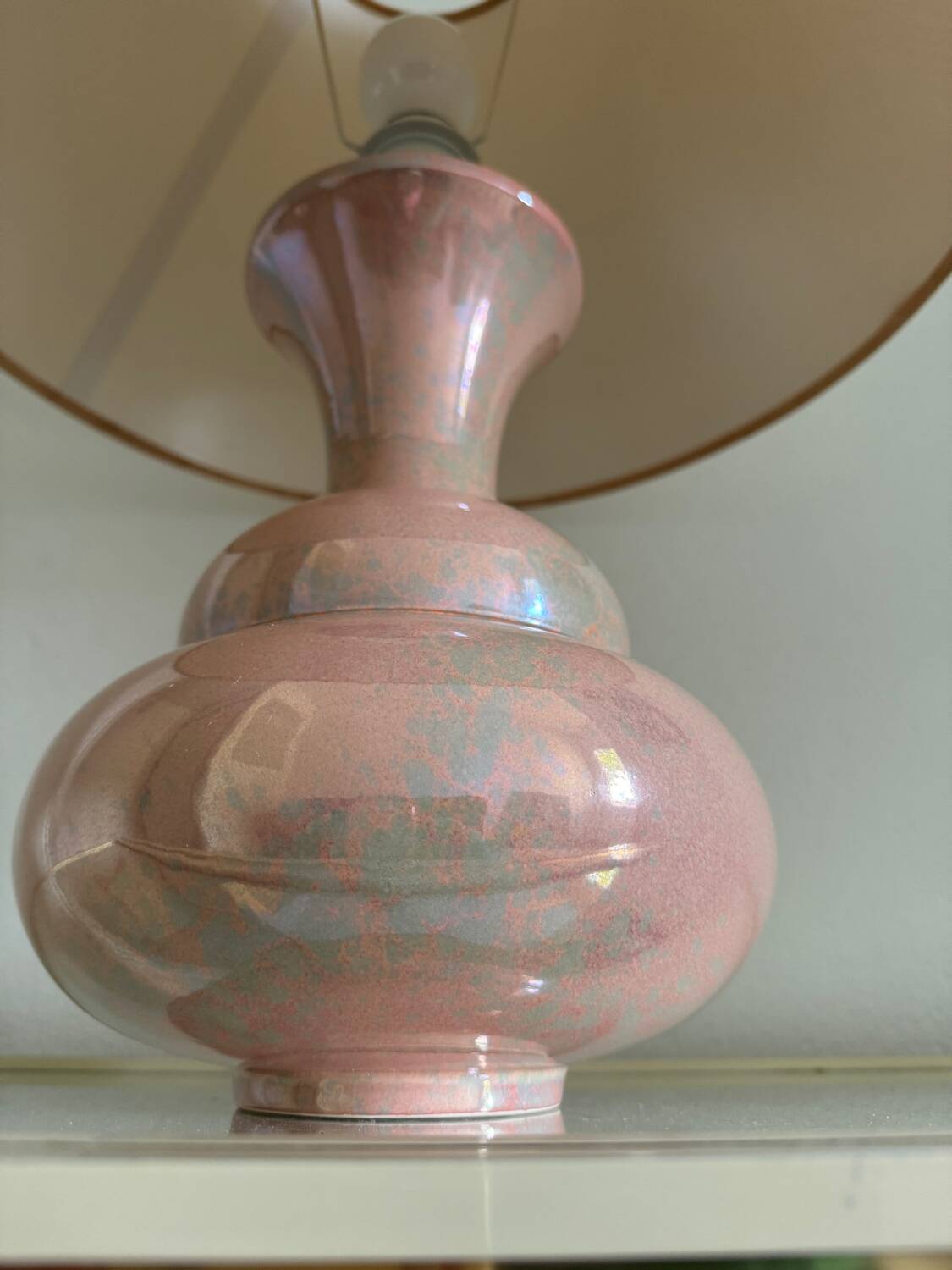 Charolles earthenware lamp from the 80s