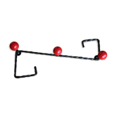 Porte-manteau à 3 boules torsadée années 50 A (petites boules)