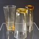 Set of 6 coloured vintage juice glasses in very good condition.