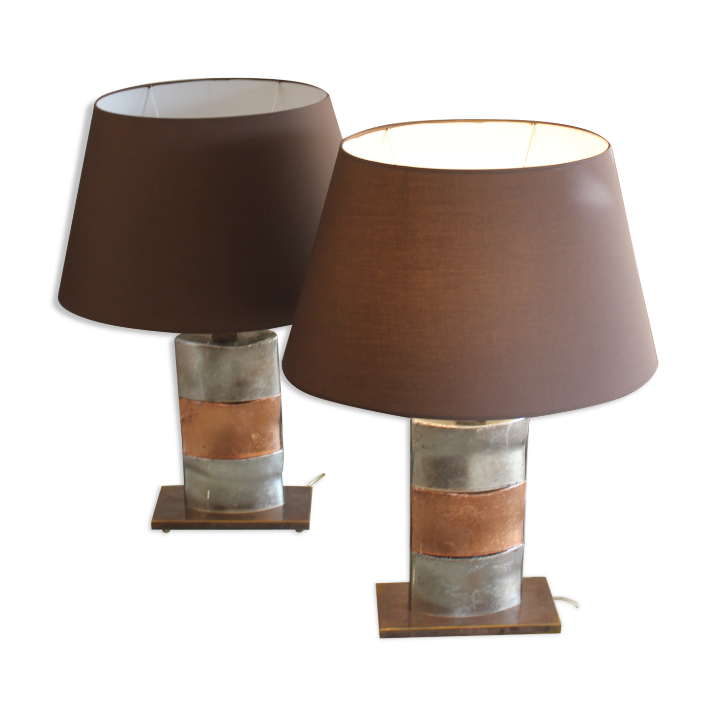 Pair of Murano lamps