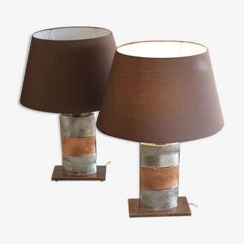Pair of Murano lamps