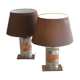 Pair of Murano lamps