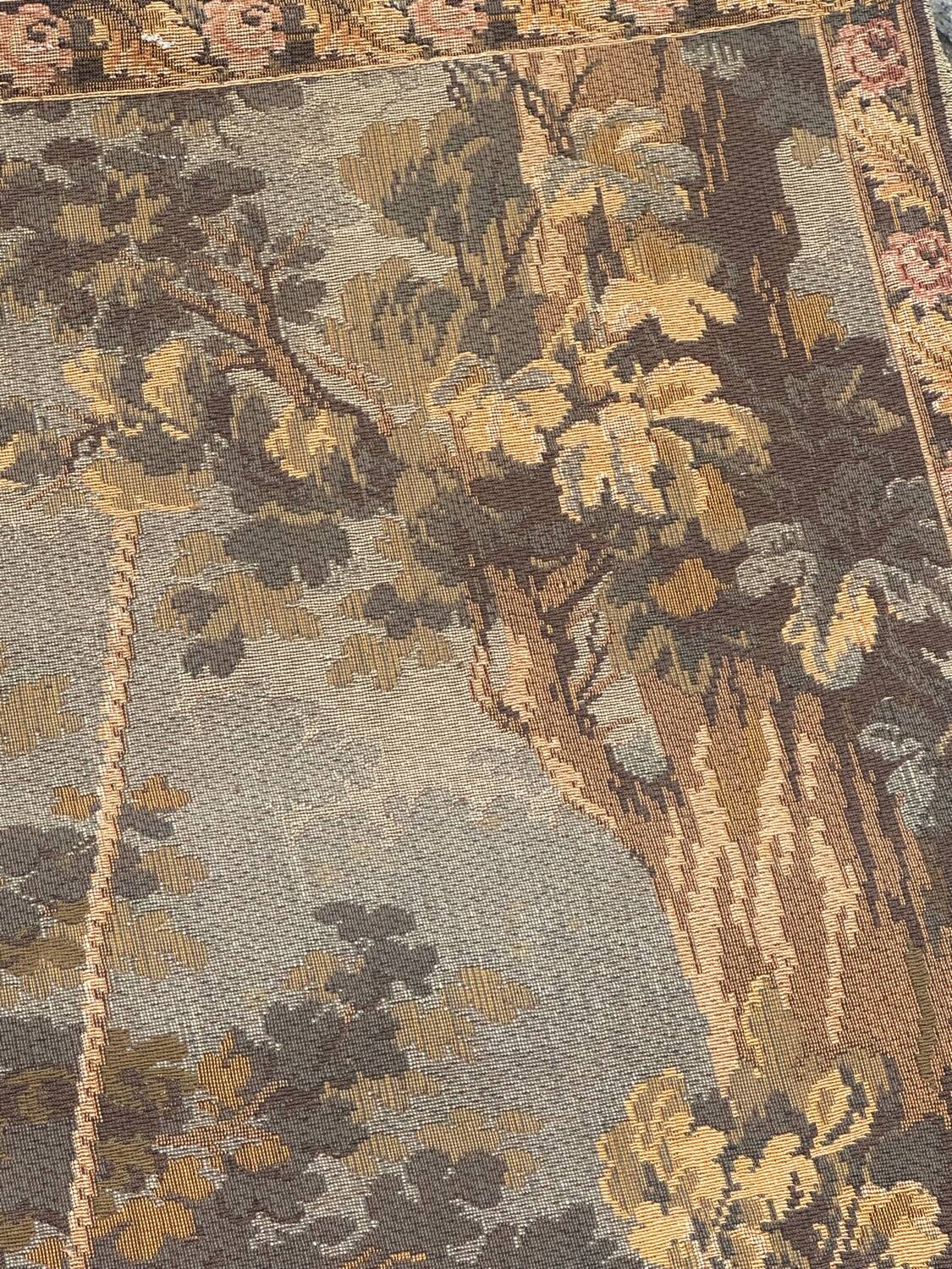 Vintage French Aubusson style jacquard tapestry