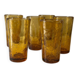 Verres ambrés bullés Biot