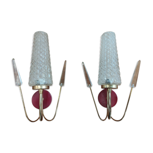 Paire d'appliques vintage
