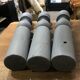 Set of 3 old grey wood keels