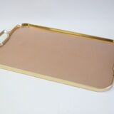 Kaymet Rose gold colored aluminum tray, UK 1970s