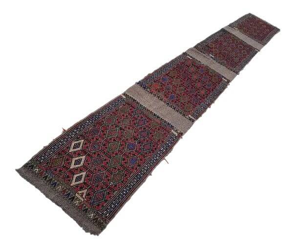 Vintage Turkish hallway rug 54x406 cm
