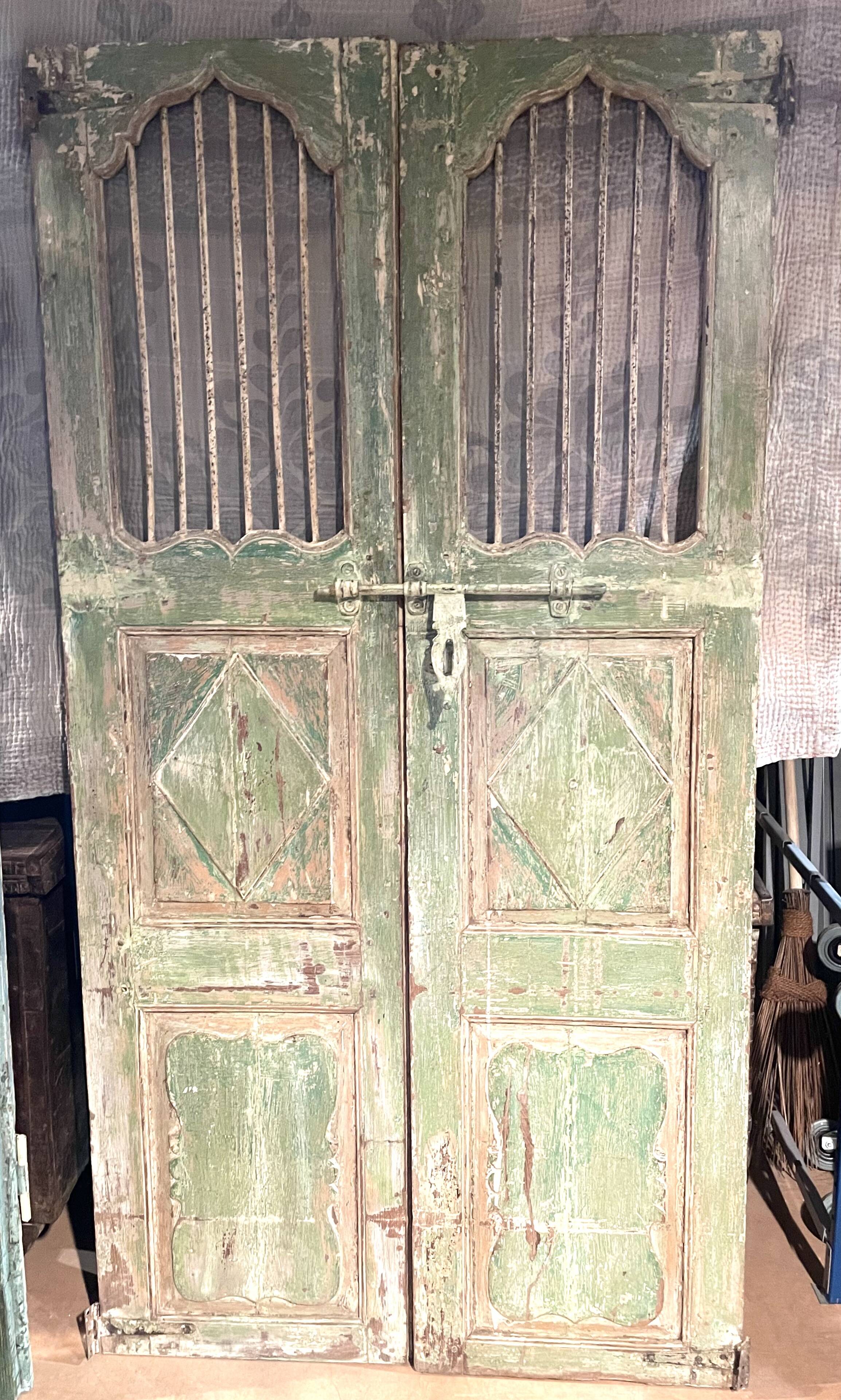 Old wooden door