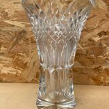 Old vase cristallerie lorraine cut crystal made in France vintage