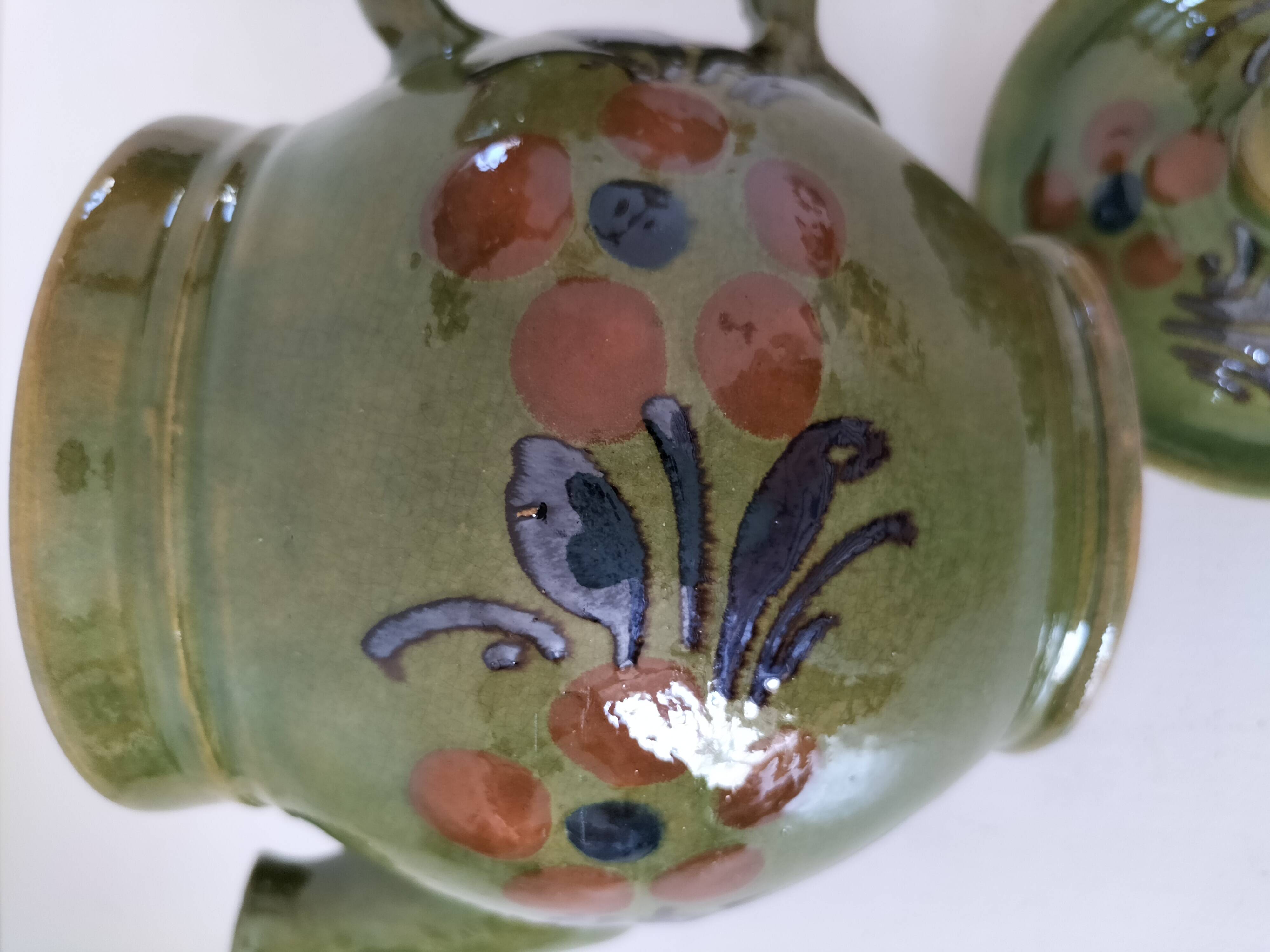 Vintage glazed stoneware jug