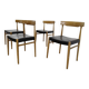 Vintage leather dining chairs