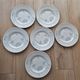 Set of 6 “Butterflies” dinner plates by Wood & Sons Burslem England