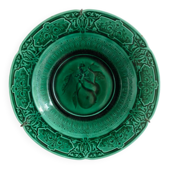 Barbotine dish for wall decoration