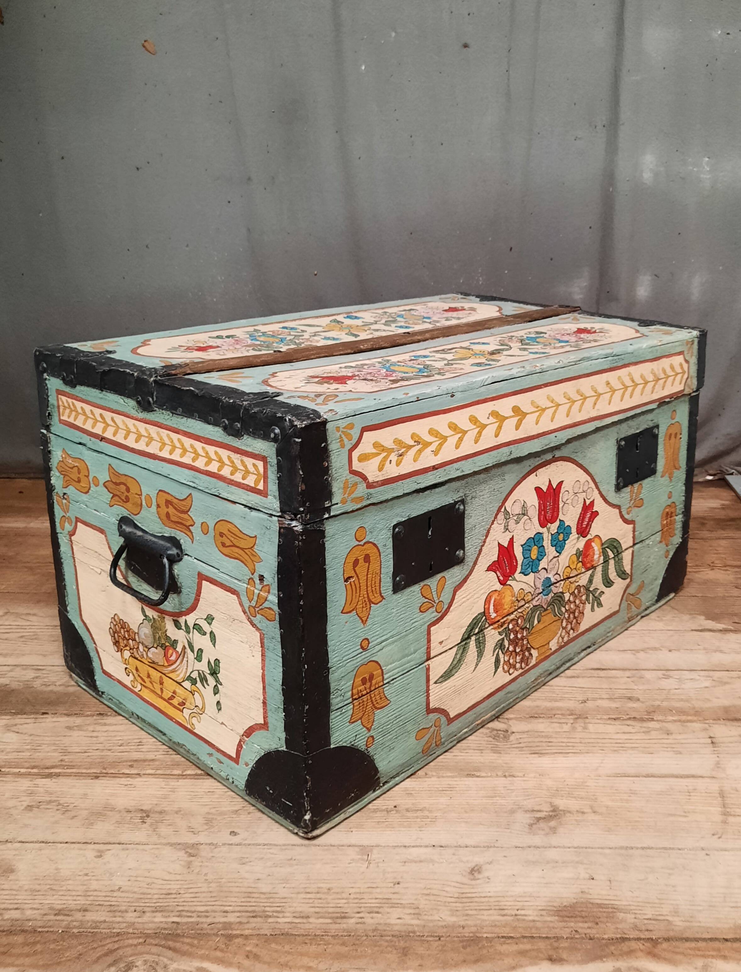Norman painted chest