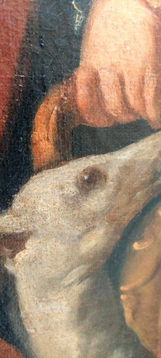 Oil painting on canvas, portrait of a young nobleman, 18th century