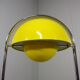 Lampe de sol en pot de fleurs jaune Cosack des années 1960-70.
