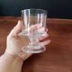 6 vintage thick base transparent goblets