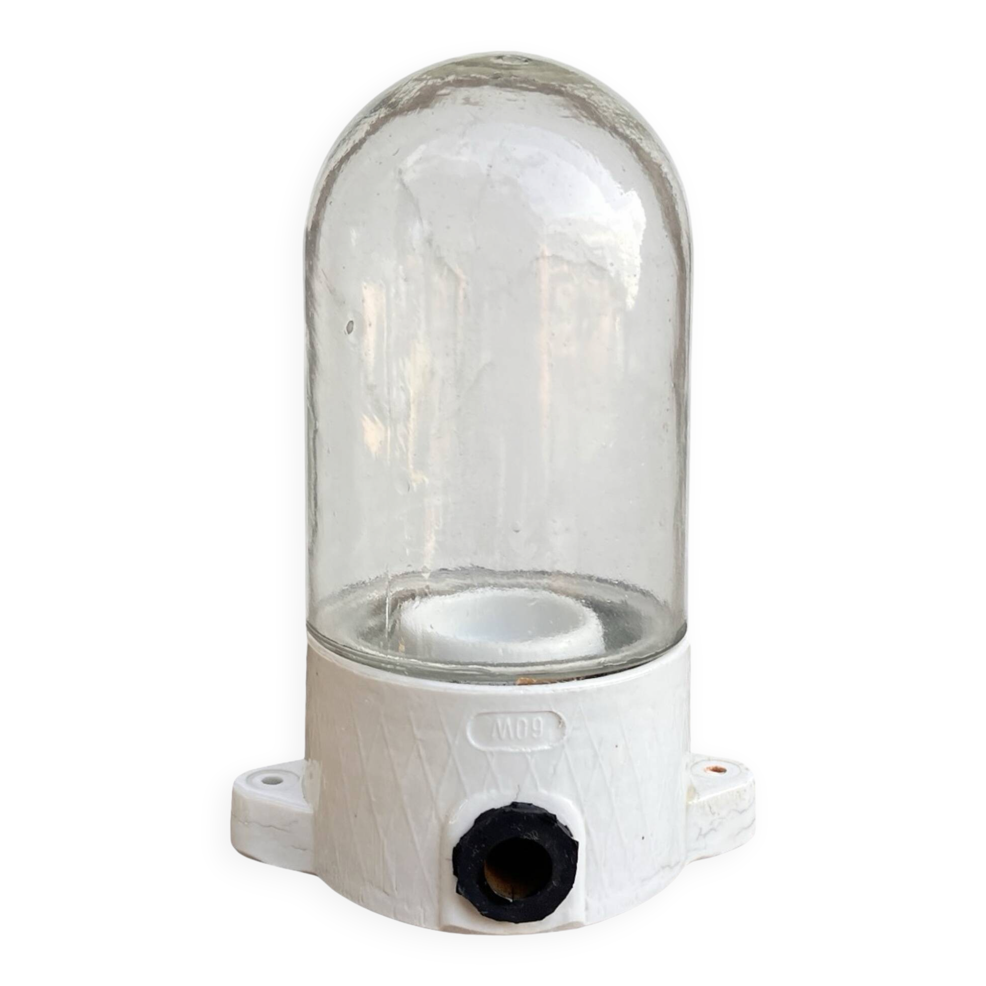 Transparent industrial wall lamp, Lindner & Co., Germany, 1970s.