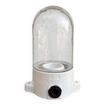 Transparent industrial wall lamp, Lindner & Co., Germany, 1970s.